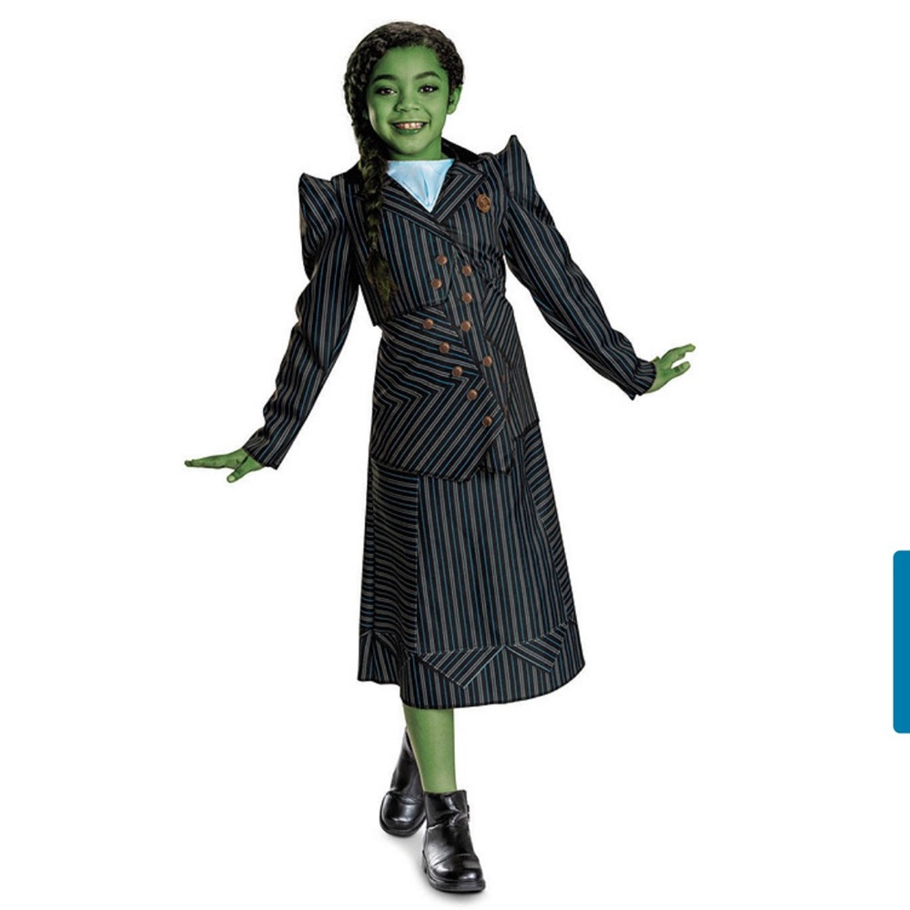Wicked Elphaba Shiz University Halloween Kids Costume Sz Medium 7-8 NEW!